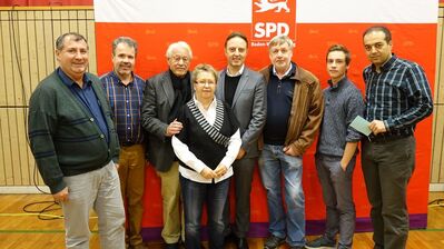Die Remsecker Delegierten mit Gunter Huonker und Macit Karaametoglu