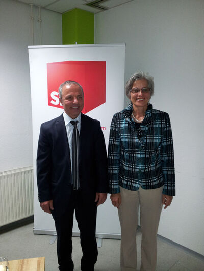 Frau OB Keck und SPD-OV-Vorsitzender Atilla Ihtiyar