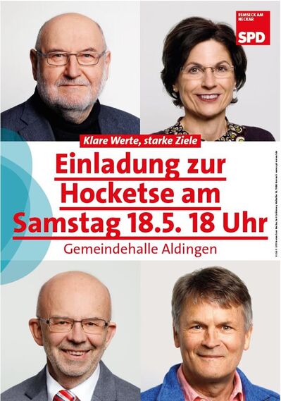 Das SPD Team lädt zur Hocketse