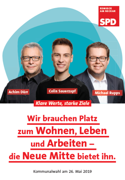 SPD Remseck steht für die Neue Mitte