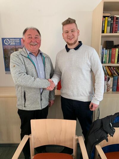 Übergabe der Verantwortung: Walter Specht und Florian Wanitschek